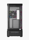 Case XYZ QUANTUM PRO, Negro. 6.2" Smart Display, Compatible  ATX, Micro-ATX, and Mini-ITX , Graficas hasta 400 mm, and CPU coolers180 mm. Incluye 4 XYZ Vortex A-RGB fans con Inversion