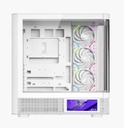 Case XYZ QUANTUM PRO, BLANCO. 6.2" Smart Display, Compatible ATX, Micro-ATX, and Mini-ITX , Graficas hasta 400 mm, and CPU coolers180 mm. Incluye 4 XYZ Vortex A-RGB fans con Inversion
