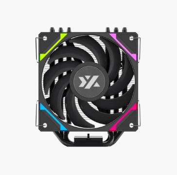 Disipadro XYZ THERMAX 6 NEGRO, 120mm Fan ARGB pwm, 6 Pipes, 18.5db, Intel: LGA 775/1150/1151/1155/1156/1200/1366/1700/2011/1851 AMD: AM3/AM4/AM5