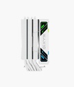 Disipador XYZ THERMAX 6 BLANCO, TDP: 225W, 120mm Fan ARGB pwm, 6 Pipes, 18.5db, Intel: LGA 775/1150/1151/1155/1156/1200/1366/1700/2011/1851 AMD: AM3/AM4/AM5