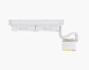 Enfriamiento liquido XYZ Aquapulse 240mm BLANCO - XYZ-SA-840, 240mm,  LGA 115X/1366/2011/1700/1200/1851, AM4 Y AM5, PWM 4 pines + ARGB 3 pines (5V)