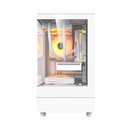 Case Gaming Darkflash DB330M Tempered Glass M-ATX/ITX  3 fans120MM, ARGB - Blanco