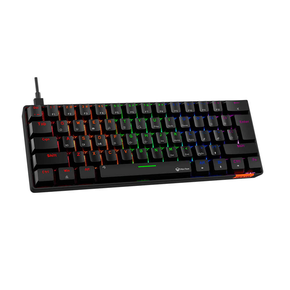 TECLADO MECANICO GAMING MEETION USB-C MK005 BLACK