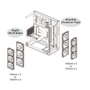 Case Thermaltake Core P3 TG Pro Snow/White/Wall, CA-1G4-00M6WN-09