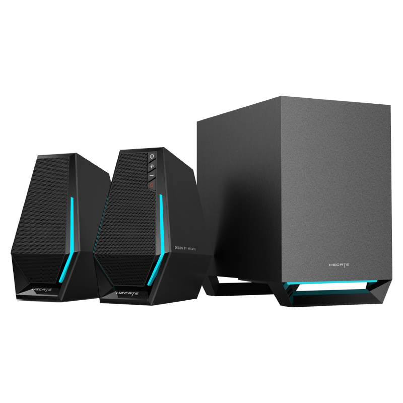 Parlante Edifier G1500 Max -Bluetooth 5.3, USB-A, USB-C, and 3.5mm AUX - RGB - Negro
