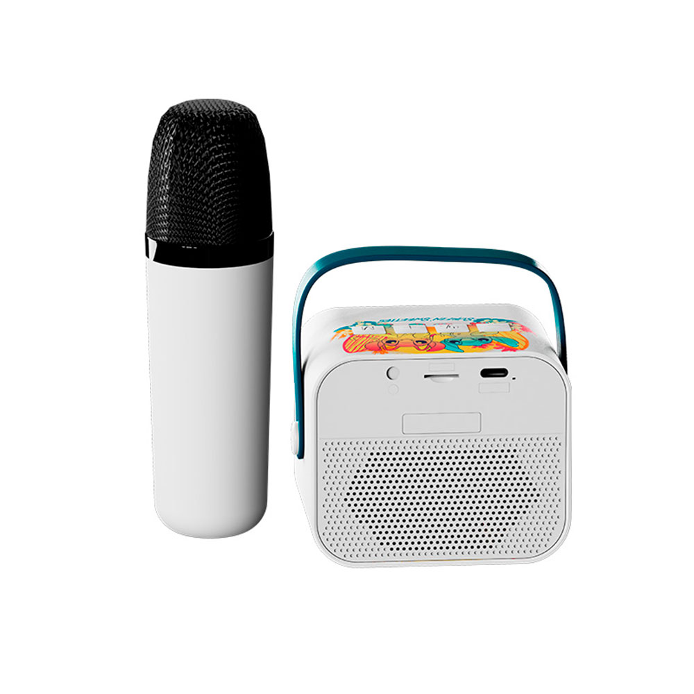 Mini Karaoke Edicion Stitch, Bluetooth v5.3, Tarjeta MicroSD y Salida Auxiliar, XTS-D622ST