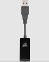 Headset Corsair HS55 SURROUND Negro, Dolby Audio 7.1 en PC y Mac, 3.5mm - CA-9011265-NA