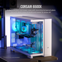 Case Corsair 6500X Series - Glass Panel - Blanco - CC-9011258-WW