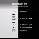 Case Corsair 6500X Series - Glass Panel - Blanco - CC-9011258-WW