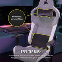 Silla Corsair T3 Rush Gris / Blanco - CF-9010058-WW-DS