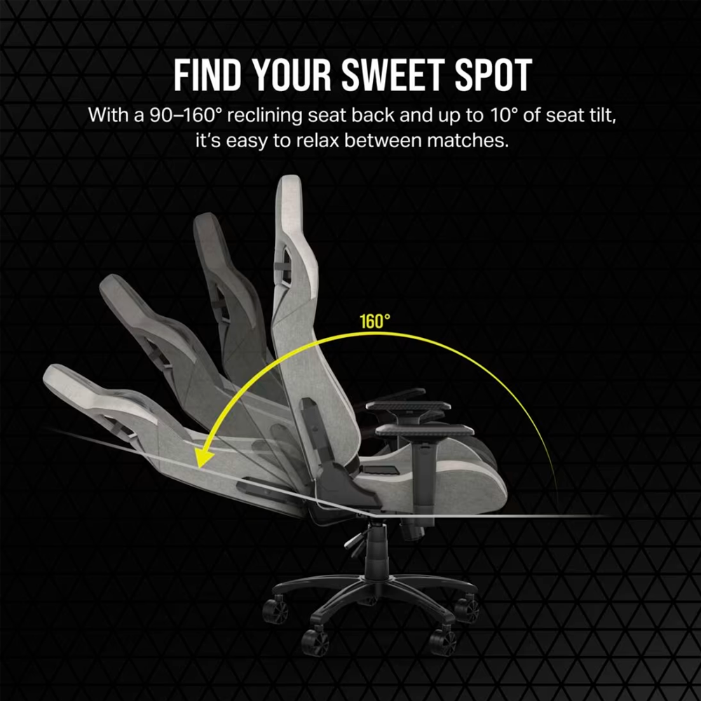 Silla Corsair T3 Rush Gris / Blanco - CF-9010058-WW-DS