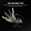 Silla Corsair T3 Rush Gris / Blanco - CF-9010058-WW-DS