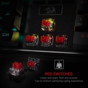 Teclado Mecanico Redragon DEVARAJAS K556 RGB Mecánico Switch RED