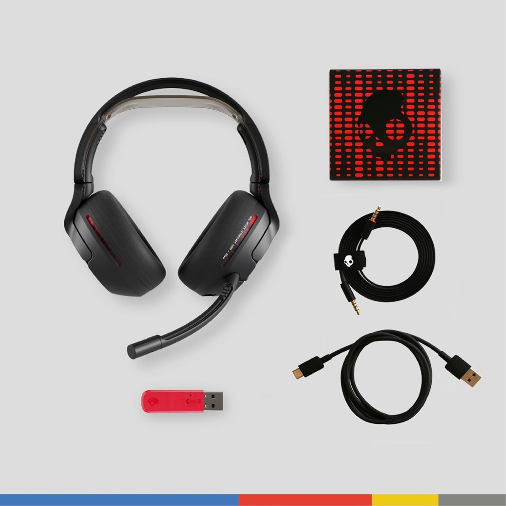 Headset Skullcandy, CRUSHER PLYR 720 MULTI-PLATFORM Black, THX, Audio Espacial, Bluetooth v5.3, + Aux de 3,5mm. PC+PStation + Software S6PCW-T963