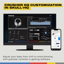 Headset Skullcandy, CRUSHER PLYR 720 MULTI-PLATFORM Black, THX, Audio Espacial, Bluetooth v5.3, + Aux de 3,5mm. PC+PStation + Software S6PCW-T963
