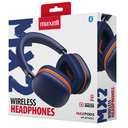 Audifonos Maxell HP-BTMX2 MAXPODS Bluetooth + 3.5mm, Azul Navy/Naranja