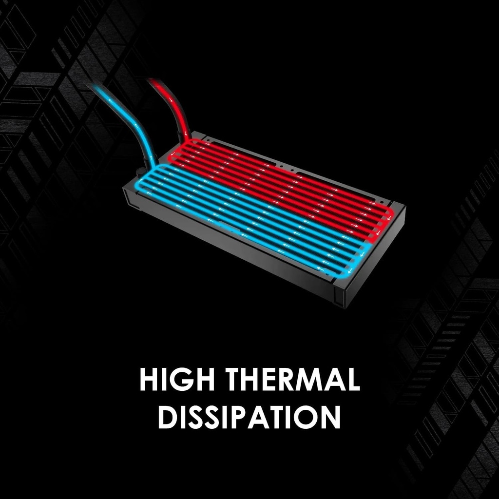  Enfriamiento Líquido MSI MAG CORELIQUID A12 360 - Radiador de 277 mm - LGA 1700 Ready - Triple Ventiladores ARGB PWM de 120 mm, Color Negro