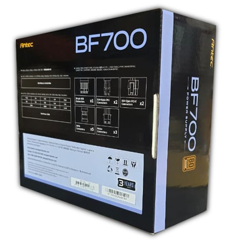 Fuente De Poder Antec BF700 - 80 Plus Bronce - BF700 US