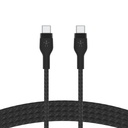 Cable Belkin Cable Pro Flex USB-C a USB-C con correa 2M BLK, CAB011bt2MBK