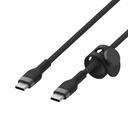 Cable Belkin Cable Pro Flex USB-C a USB-C con correa 2M BLK, CAB011bt2MBK