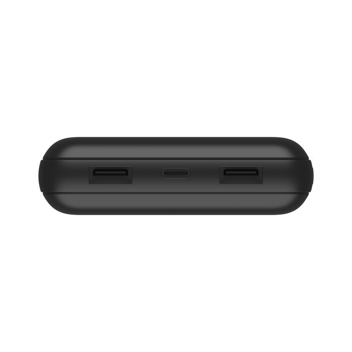 Power Bank, Belkin 20K, USB-A, USB-C,15W, Black, BPB012btBK