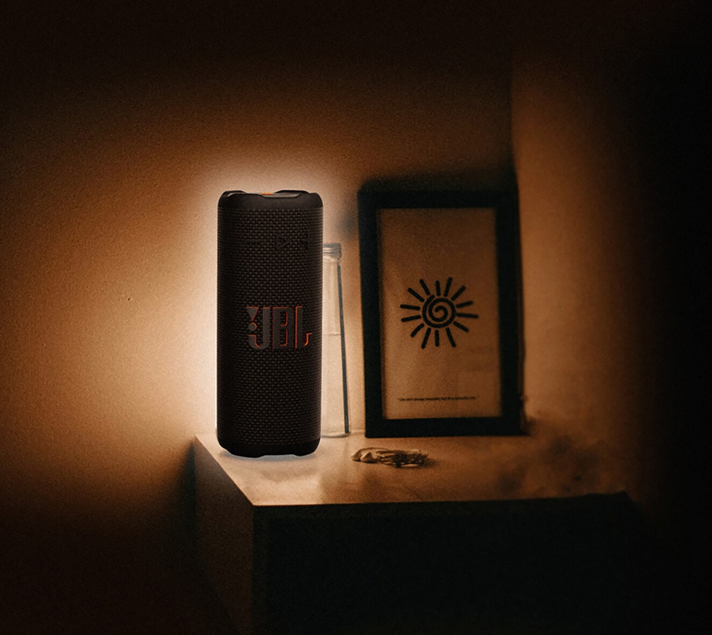 Bocina portatil JBL GRIP Bluetooth, Negra, JBLGRIPBLKAM