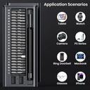 Herramientas Juego de desarmadores 38-in-1,Mini Magnetic Pads  para Macbook,Computadoras,Laptops,iPhone, PS4,PS5,Xbox, SWITCH