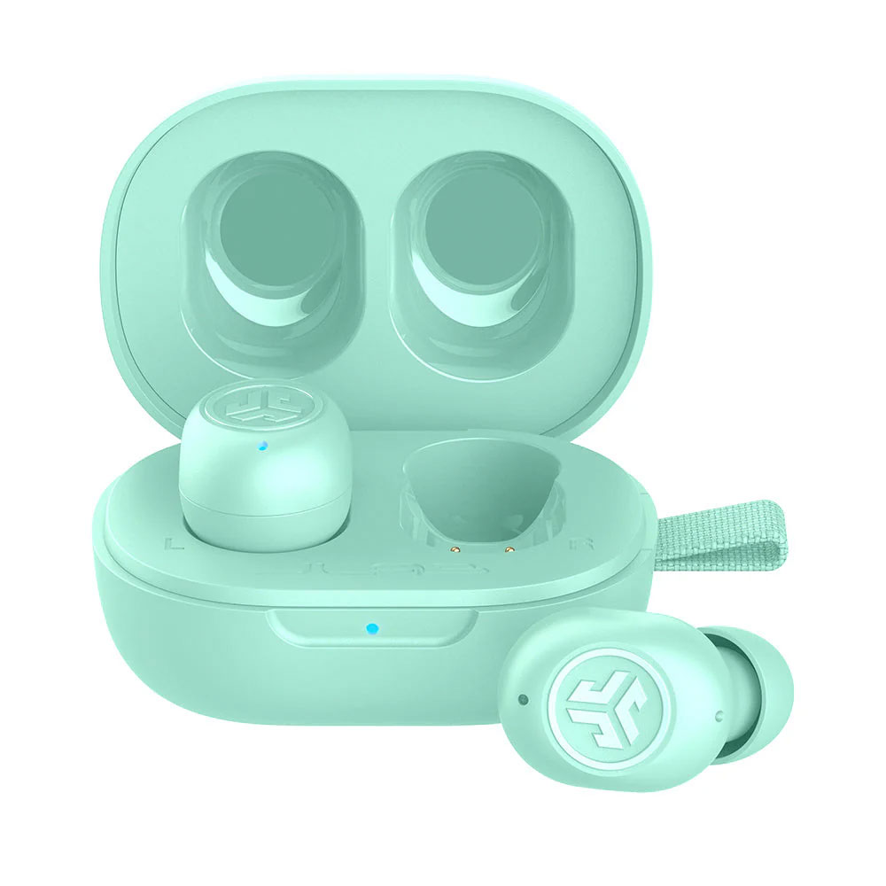 Audífonos JLAB, JBUSD MINI COLOR MENTA 20Hrs. total,  Bluetooth v5.3, 30% smaler, apple-android conexion 2 disposit.- EBJBMINIRMNT124