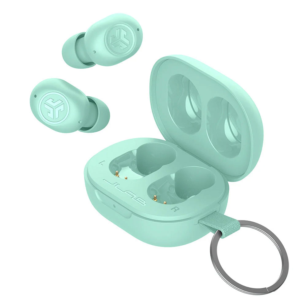 Audífonos JLAB, JBUSD MINI COLOR MENTA 20Hrs. total,  Bluetooth v5.3, 30% smaler, apple-android conexion 2 disposit.- EBJBMINIRMNT124
