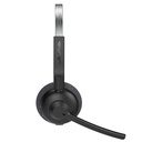 Headset JLAB, Bluetooth, Multipunto 2 dispositivos, 50Hrs., quick mute MIC, Go Work Pop On-Ear Headset PC+MAC+CEL -HBGWRKPOPRBLK4