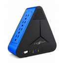 Regulador de Voltaje Centra R PLUS 2000VA / 1000W 6 Salidas, Charger Azul/Negro, CRPU2000B