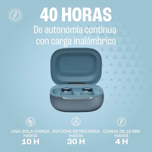 JBL Live Buds 3 Headphones - True wireless - AZUL  - JBLLIVEBUDS3BLUAM ANC, 40hrs, IP55, carga inalambrica, LCD, LDAC