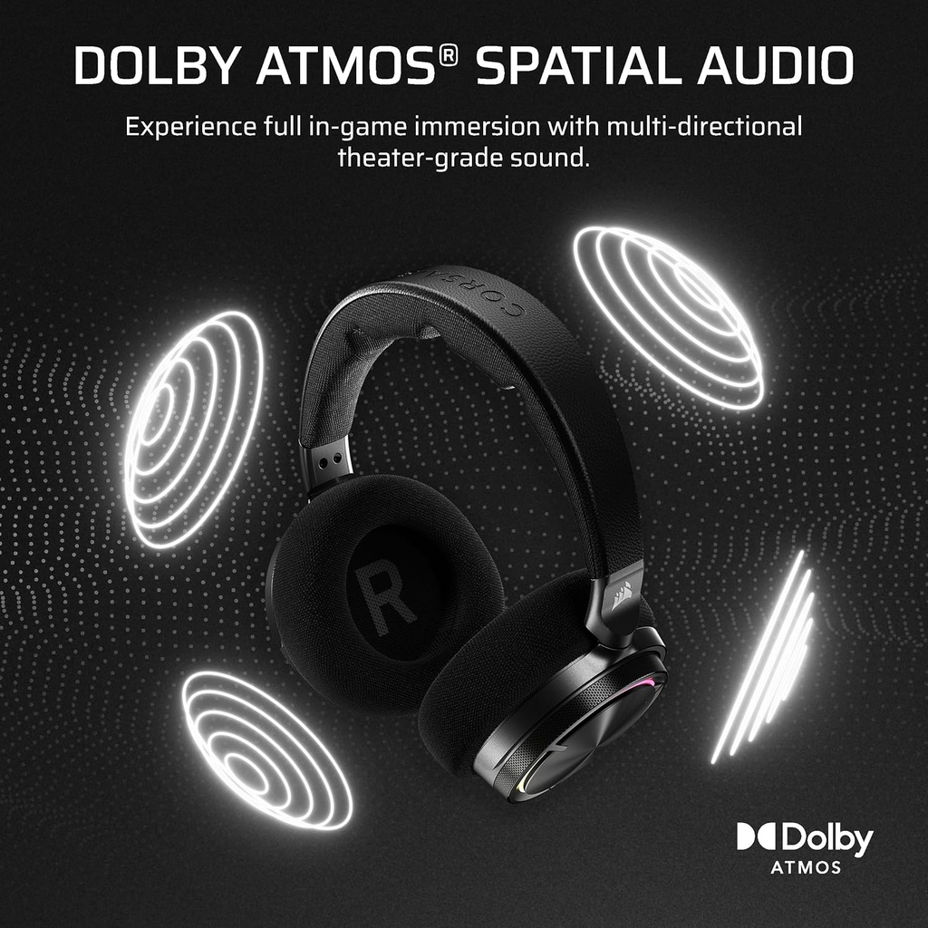  Headset Corsair Virtuoso Max Wireless - CA-9011372-WW