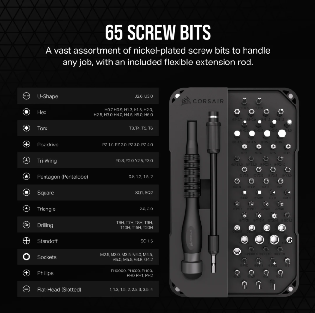  Kit de Herramientas Corsair - PC DIY Precision Toolkit - CC-9310003-WW