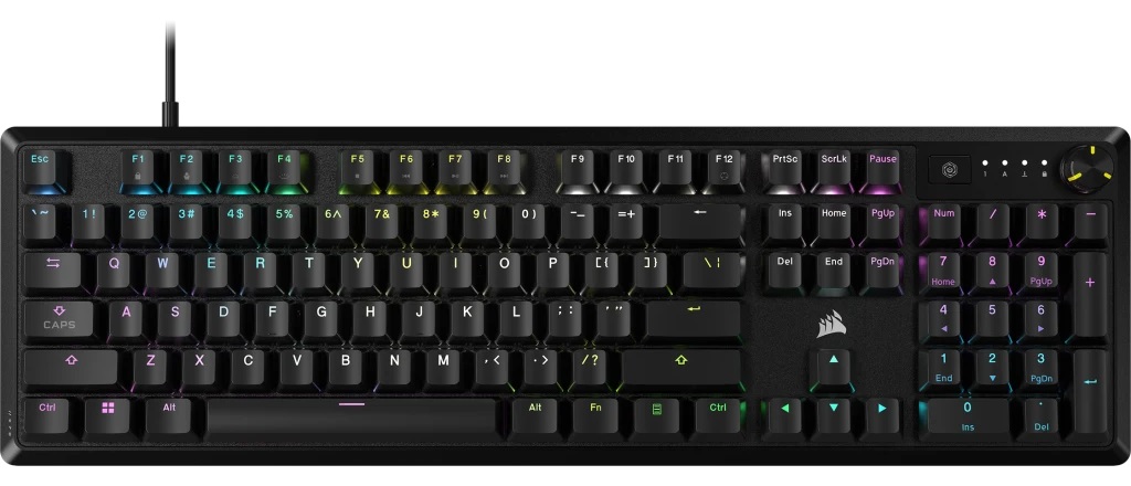  Teclado Corsair K70 Core - Corsair MLX RED - Negro - CH-910971E-NA