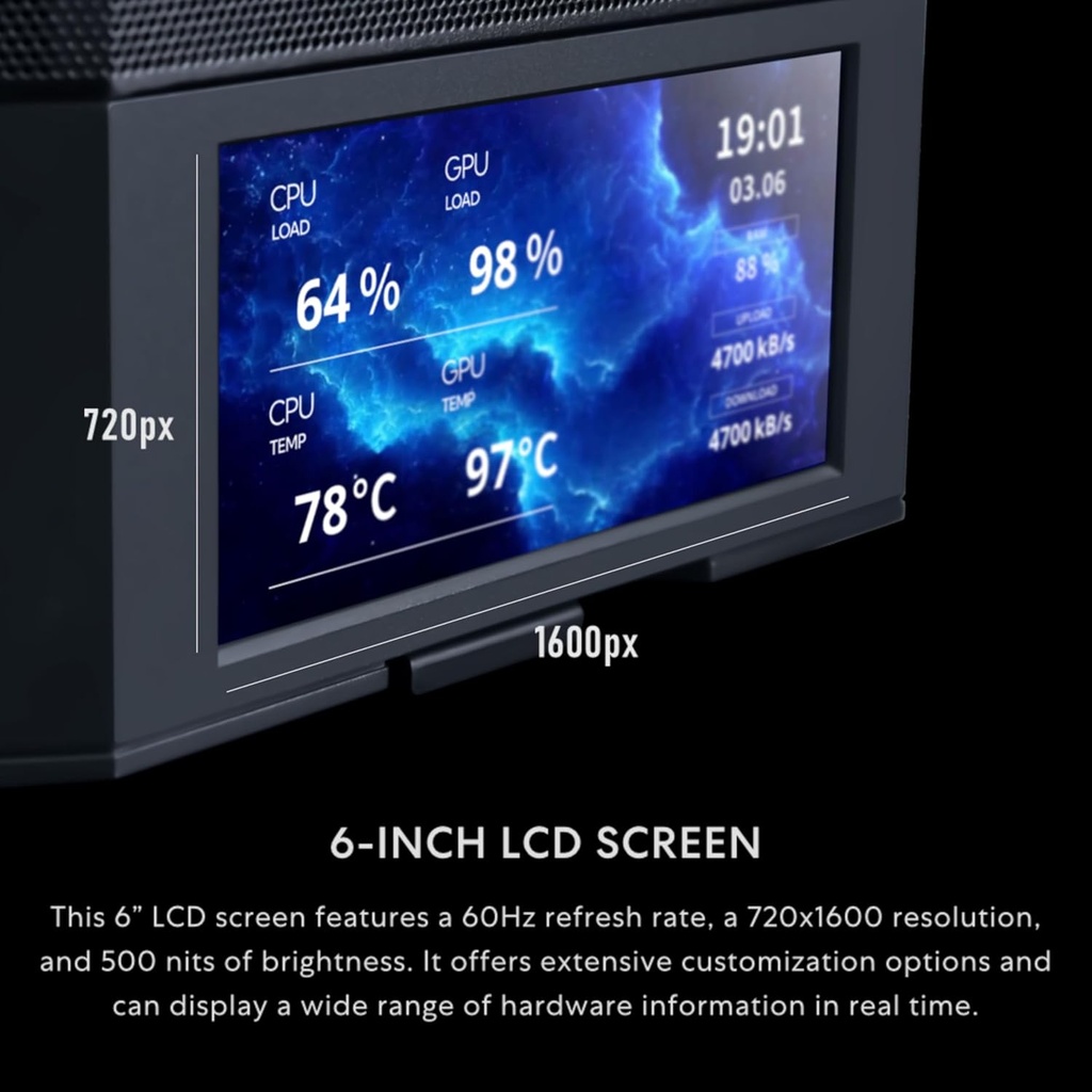 Case Lian Li Lancool 207 Digital - Negro - LAN207DX