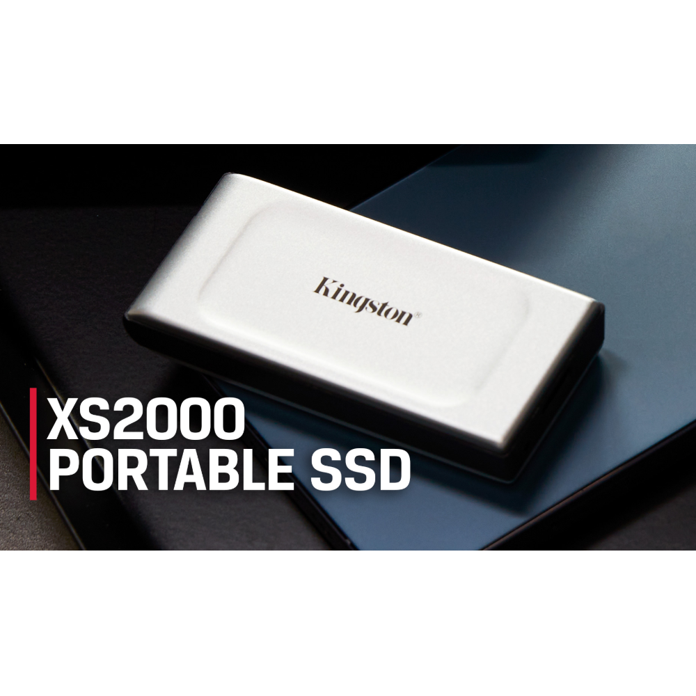 [09946] Disco Externo Kingston XS2000-SSD- 1 TB USB 3.2 Gen 2x2 (USB-C conector)  SXS2000/1000G