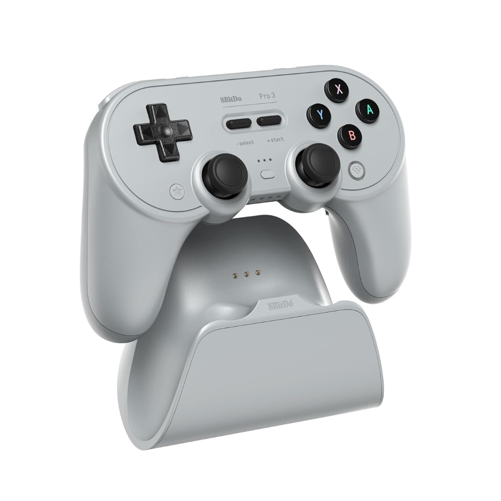 [19879] Control 8BitDo Pro 3 Bluetooth - 2.4G - Windows/Switch/SteamOS - Gris - 80GQ