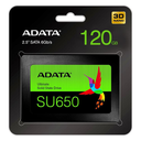 Unidad de estado sólido ADATA 120GB  SU650 2.5" Hasta 520MB/s ASU650SS-120GT-R