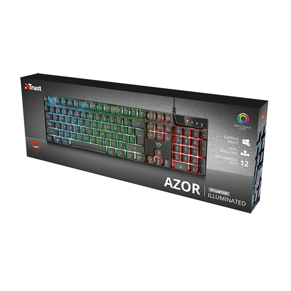 Trust Teclado Gaming GXT 835 Azor LED Blacklight ES