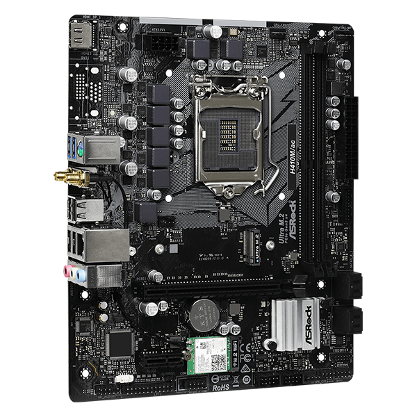 Motherboard Asrock H410M/ac DDR4, Micro ATX WiFi
