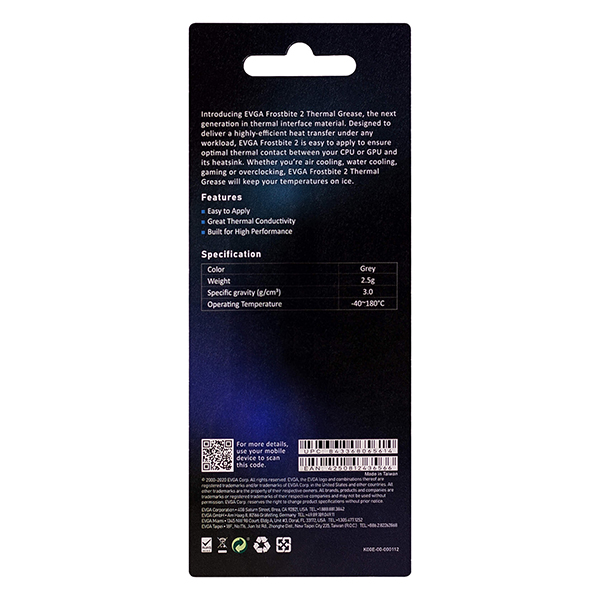 Pasta Termica EVGA FrostBite 2 400-TG-TM01-BR 2.5G