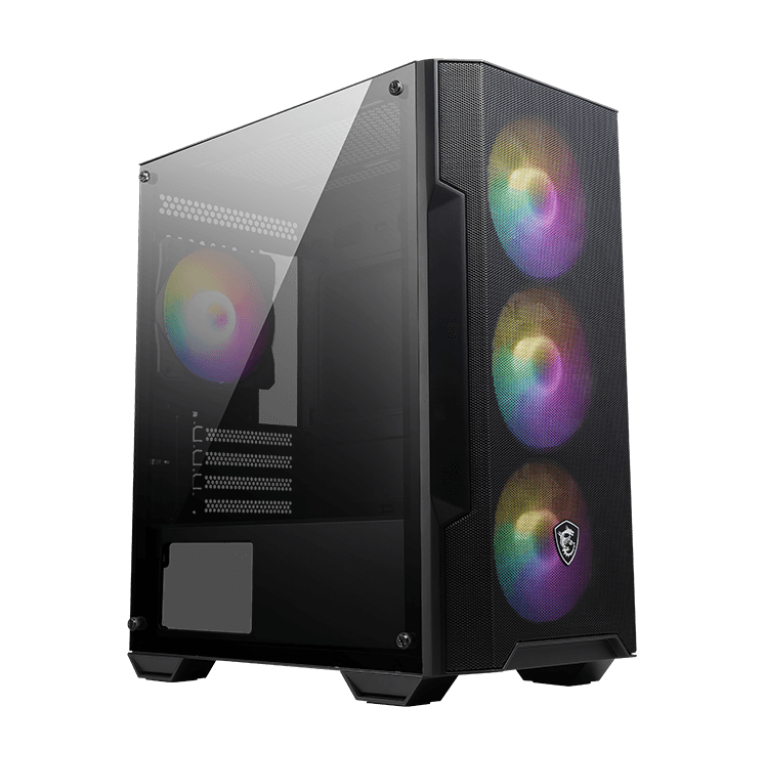 Case MSI MAG FORGE M100A MidTower Micro ATX 4 Fans RGB Fixed USB 3.0