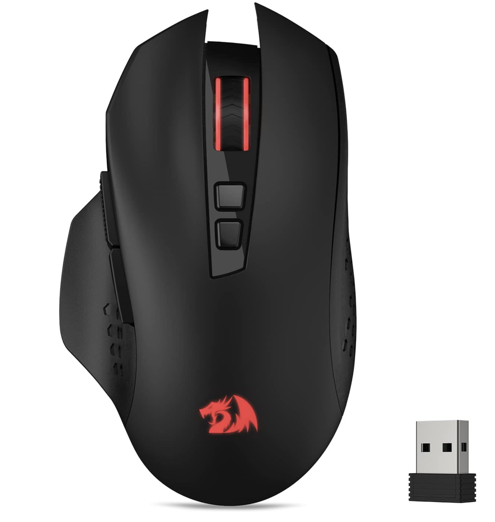 Mouse Redragon M656 Gainer  4000 DPI 2.4Ghz  5 niveles de DPI, 7 botones macro, LED PC/Mac