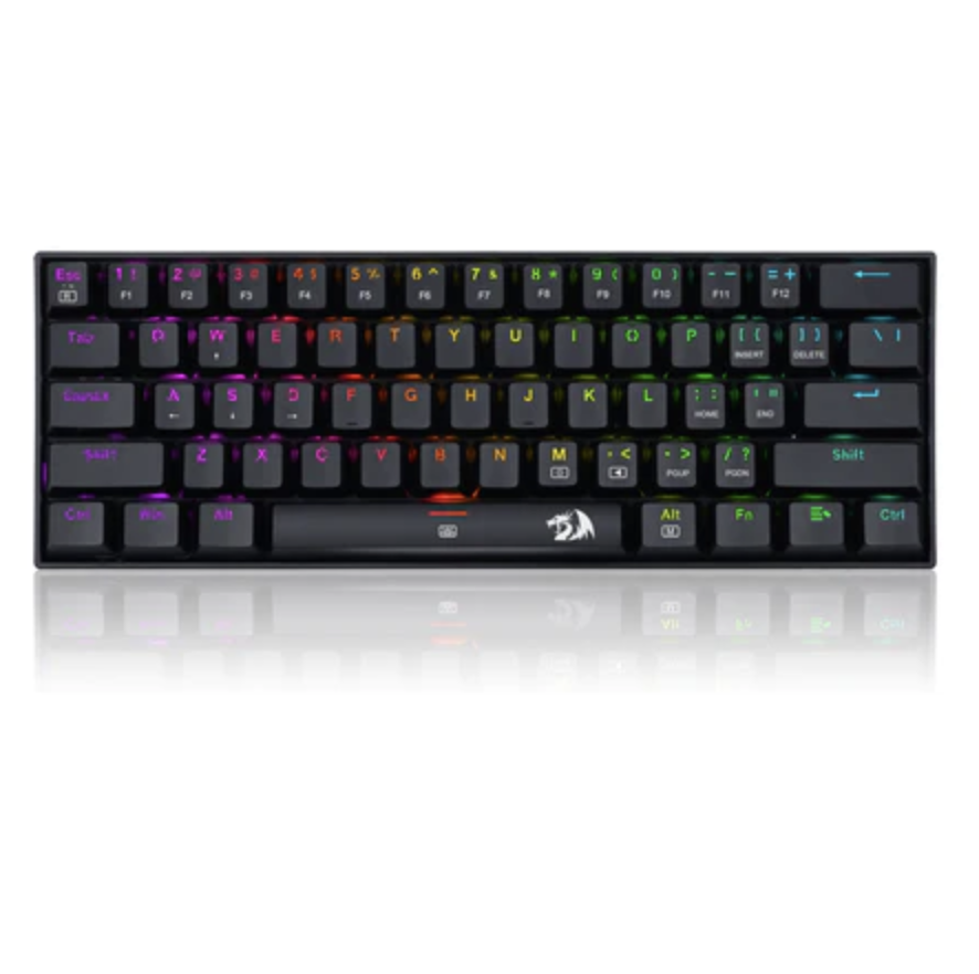 Teclado Mecanico Redragon Gaming Dragonborn Negro, Switch Brown, RGB, Conexión USB, K630RGB