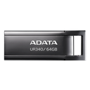 Memoria USB Adata UR340  64GB, USB 3.2, Lectura 100 MB/s, Negro AROY-UR340-64GBK