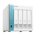 NAS Nube Personal &amp; Pyme QNAP TS-431K, QuadCore , 4 Bahias 3.5&quot;, SATA 6Gb/s, Gigabit Ethernet, 1GB RAM, (HDD no incluído) TS-431K-US