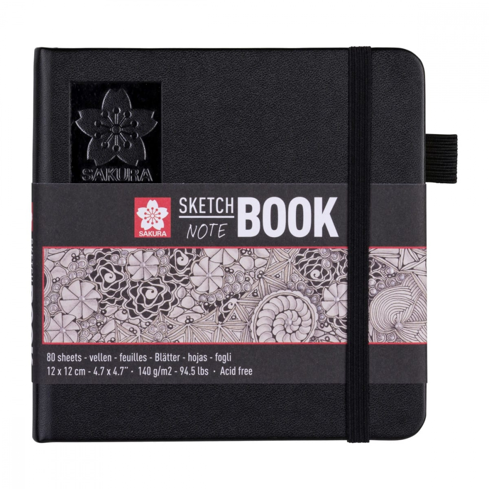 Sketch Note Book Sakura  Paisaje 12x12 CM 140G 80 Hojas