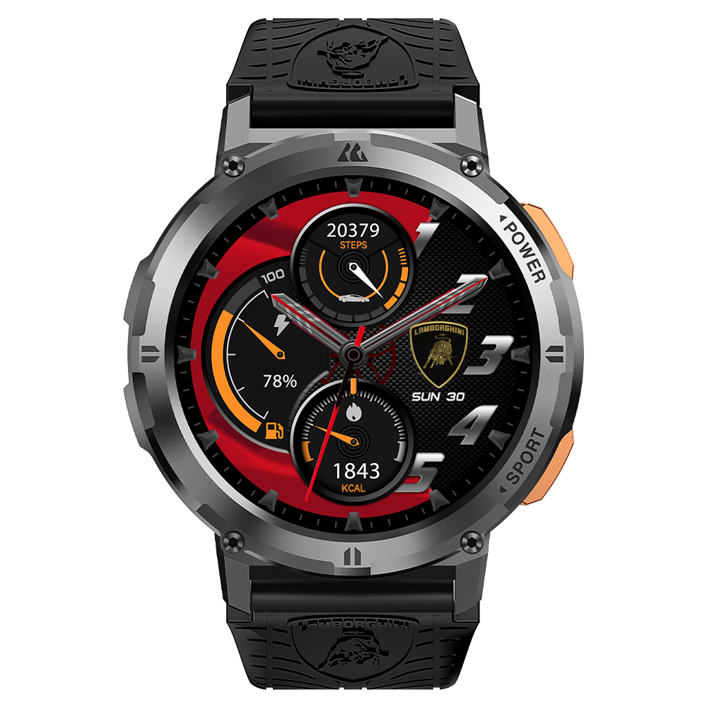 SmartWatch Lamborghini Aventador Cerchio Nero Reloj Inteligente LB-SWNERO