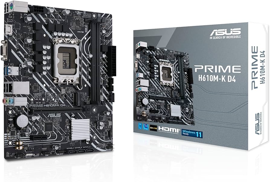 Motherboard ASUS PRIME H610M-K D4 - micro ATX LGA1700 PRIMEH610M-KD4